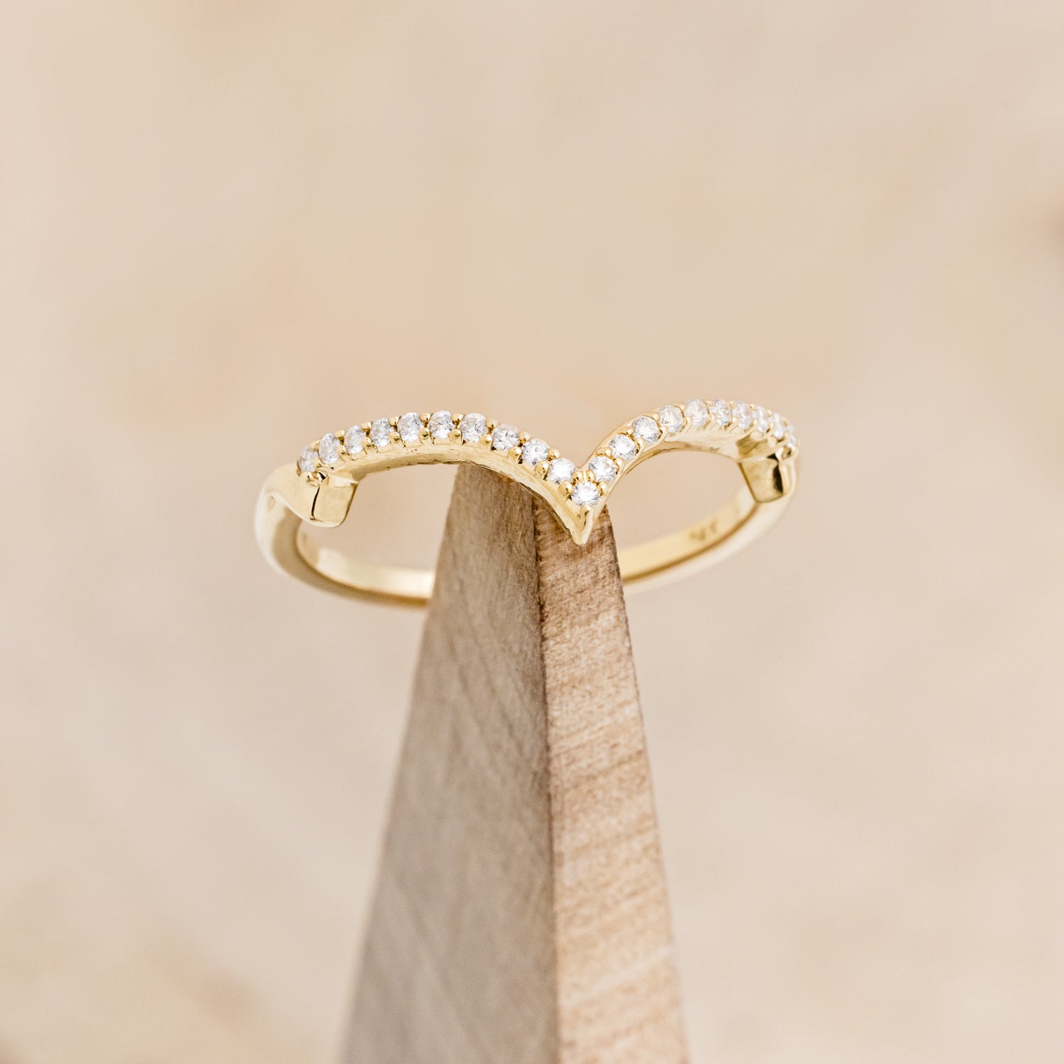 "PERSEPHONE" - BRIDAL SUITE - MARQUISE-CUT MOISSANITE ENGAGEMENT RING WITH DIAMOND ACCENTS & TWO DIAMOND TRACERS-24