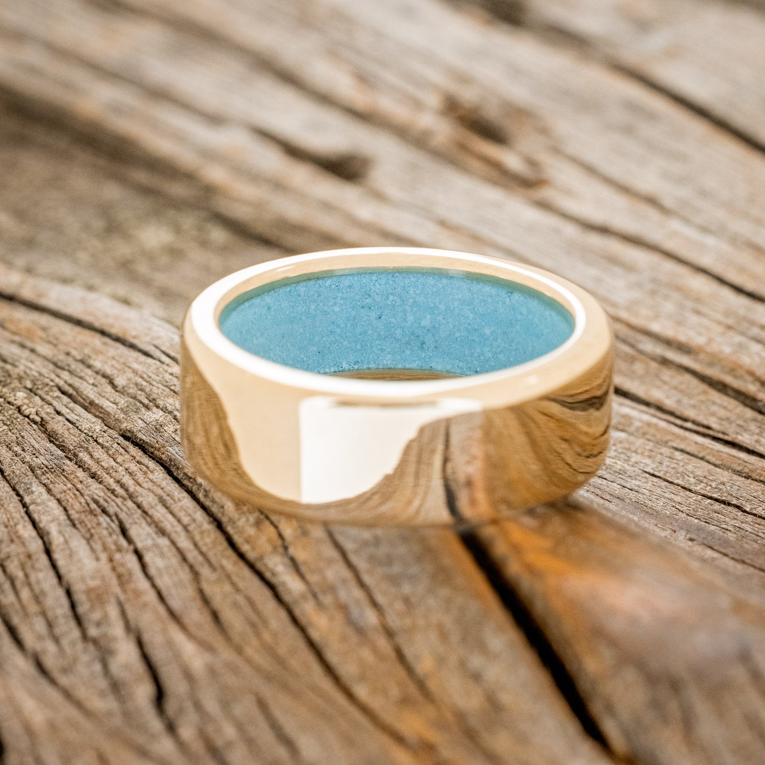 TURQUOISE LINED WEDDING BAND-37