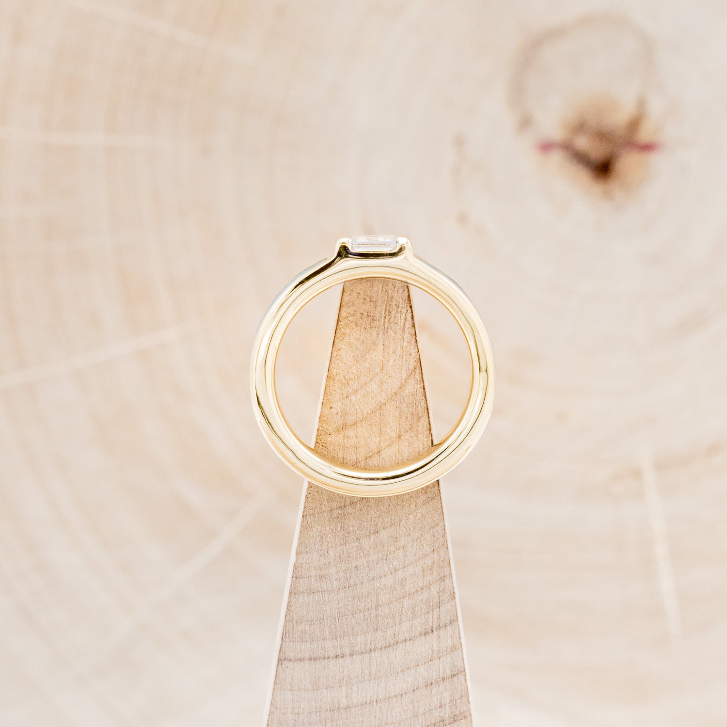 WHITE SAPPHIRE WEDDING BAND WITH TURQUOISE INLAYS-7