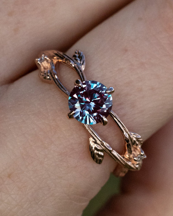 The Chameleon Gemstone: Color-Changing Alexandrite-Staghead Designs