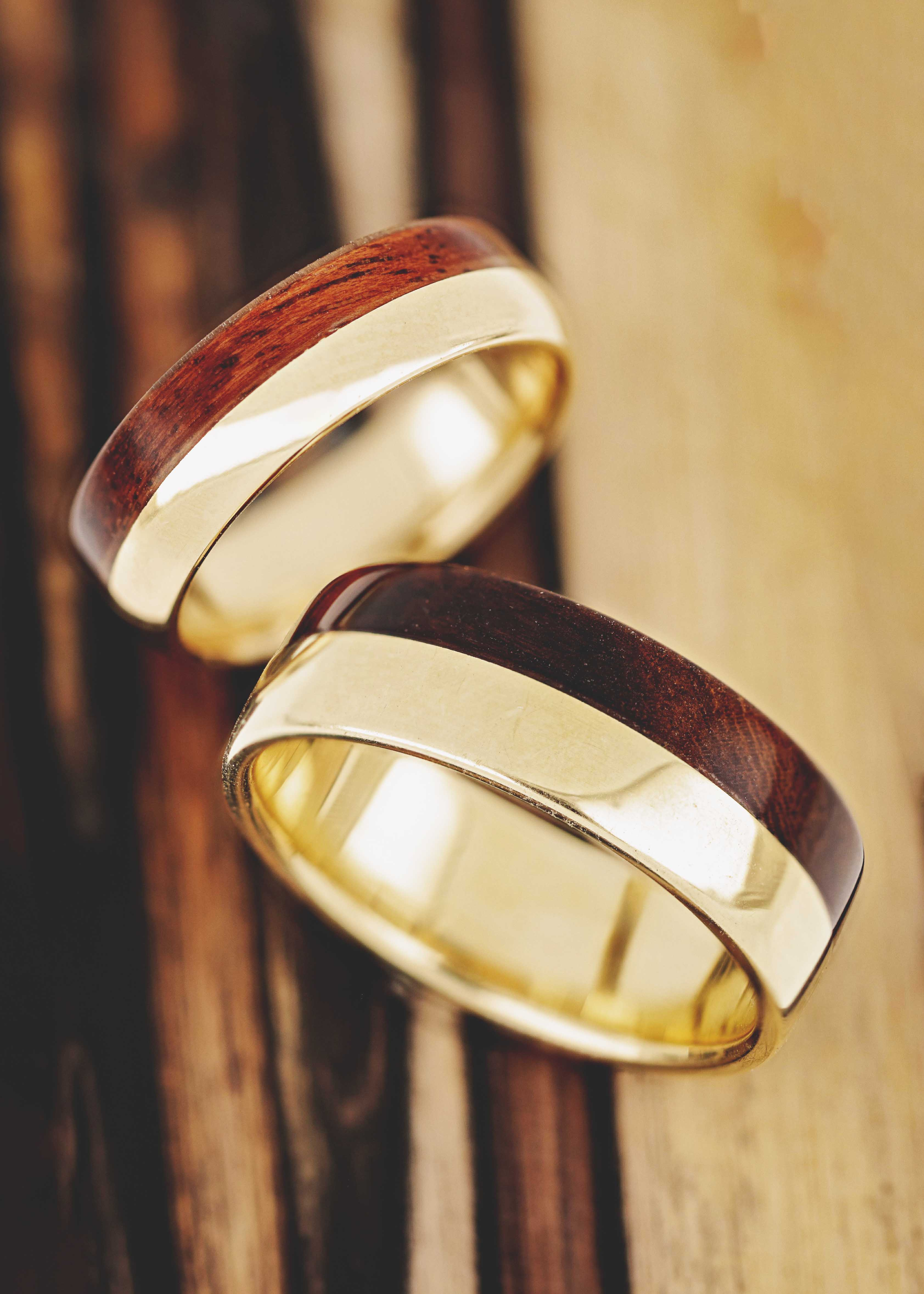 Engraved Wooden Ring Box Wedding Ring Bearer Box 2 Rings - Temu