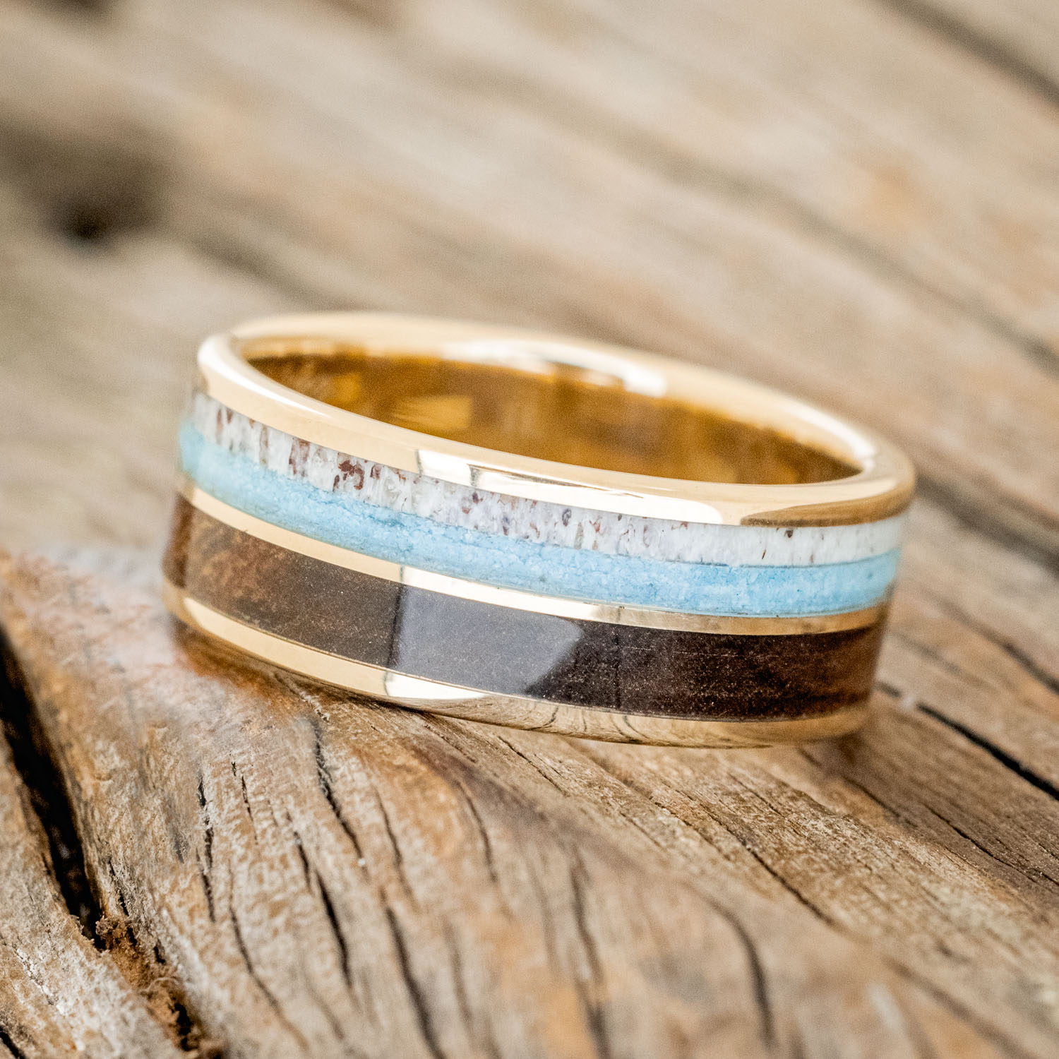 Unique Custom Stone Inlay Rings & Wedding Bands | Staghead Designs