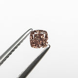 0.30ct 3.74x3.69x2.49mm GIA SI2 Fancy Deep Brownish Orangy Pink Cushion Brilliant 🇦🇺 24104-01-Staghead Designs