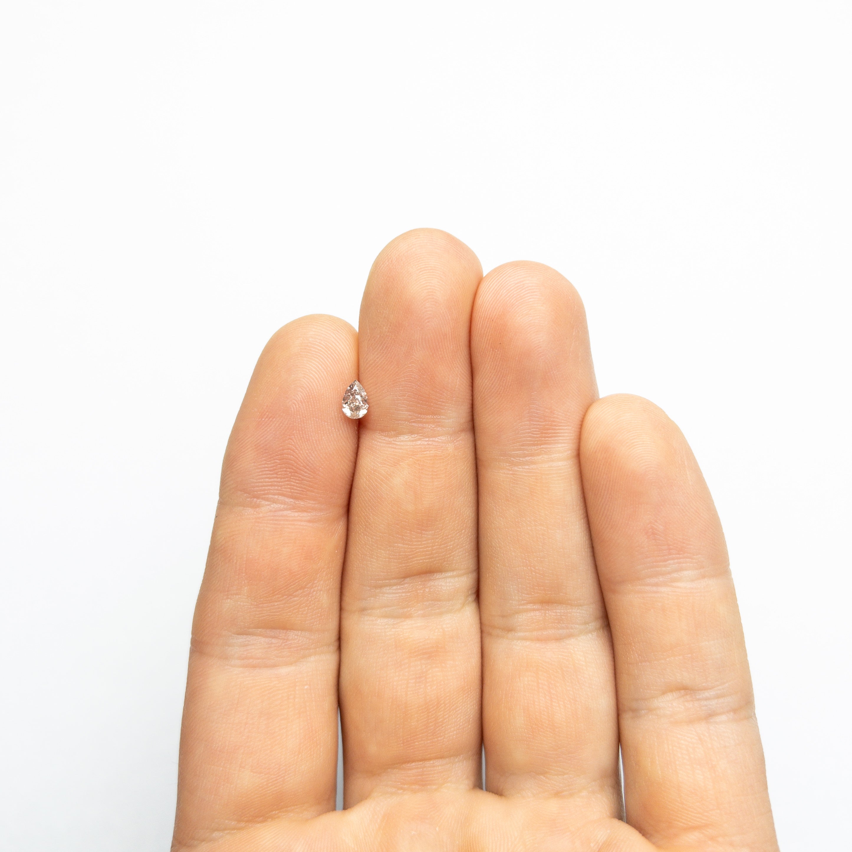 0.34ct 5.35x3.56x2.35mm I1 Fancy Pink-Brown Pear Brilliant 24119-01-Staghead Designs