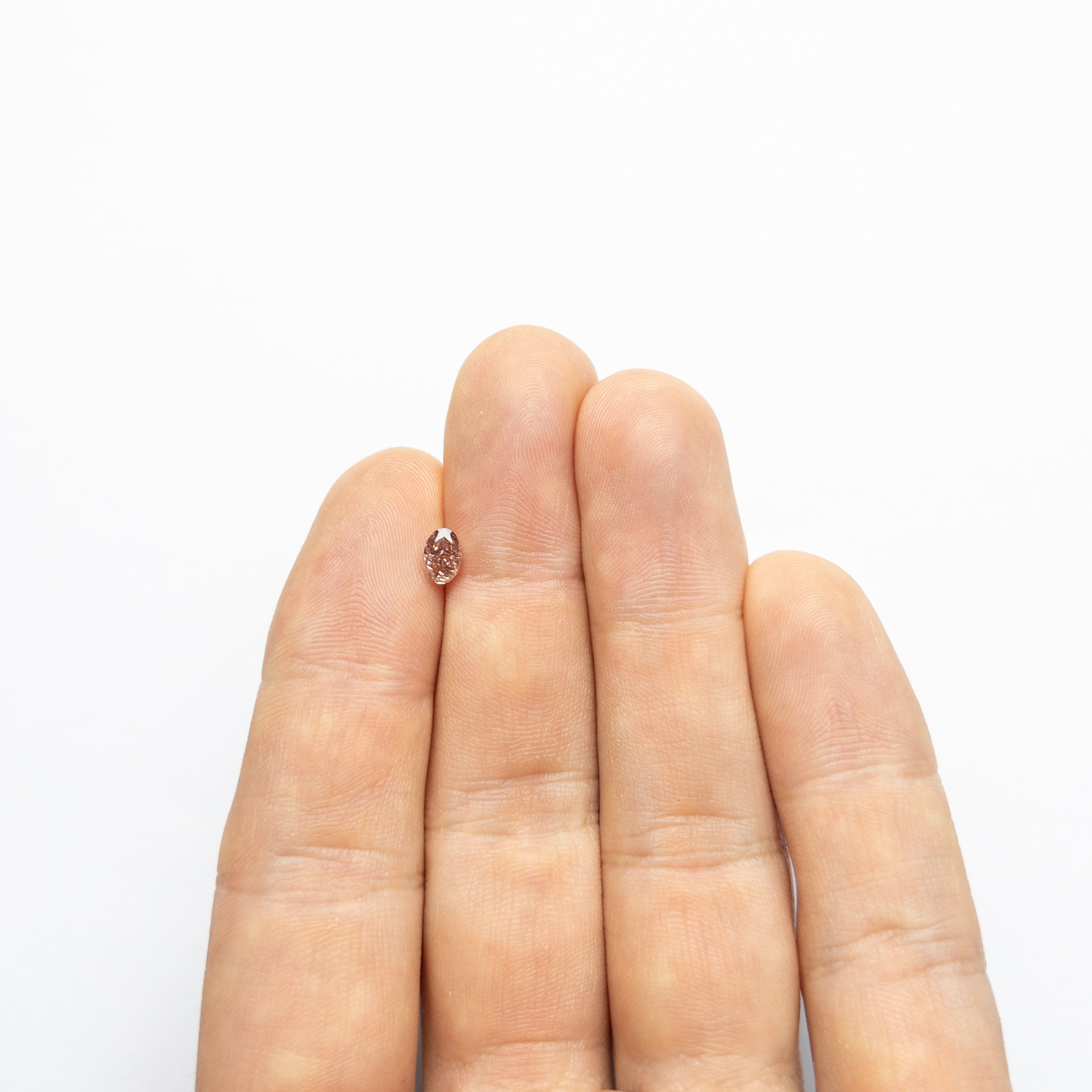 0.50ct 5.89x3.98x2.71mm GIA SI2 Fancy Deep Brownish Orangy Pink Oval Brilliant 🇦🇺 24163-01-Staghead Designs