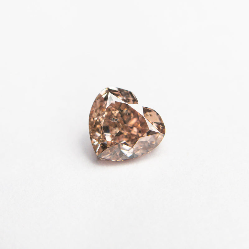 0.53ct 4.73x5.14x2.92mm GIA I1 Fancy Brown-Pink Heart Brilliant 🇦🇺 24115-01-Staghead Designs