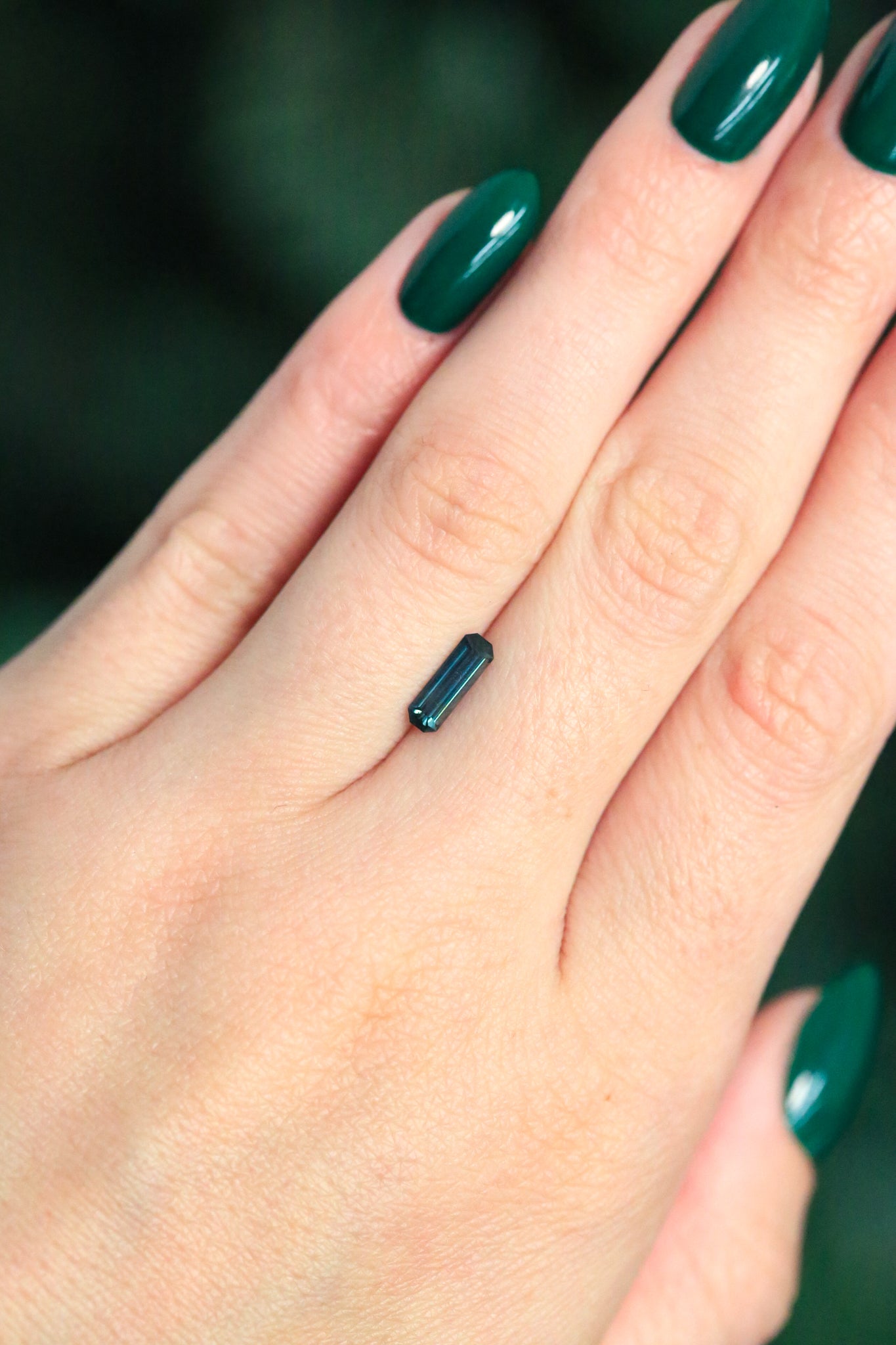 0.84ct 9.06x3.05x2.71mm Cut Corner Rectangle Sapphire-3