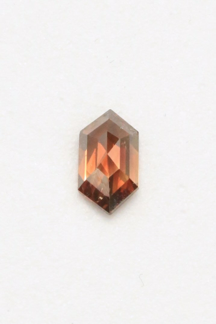 0.57ct 3.81 x 7.01 x 2.45mm DOUBLE CUT HEXAGON SALT & PEPPER DIAMOND-1