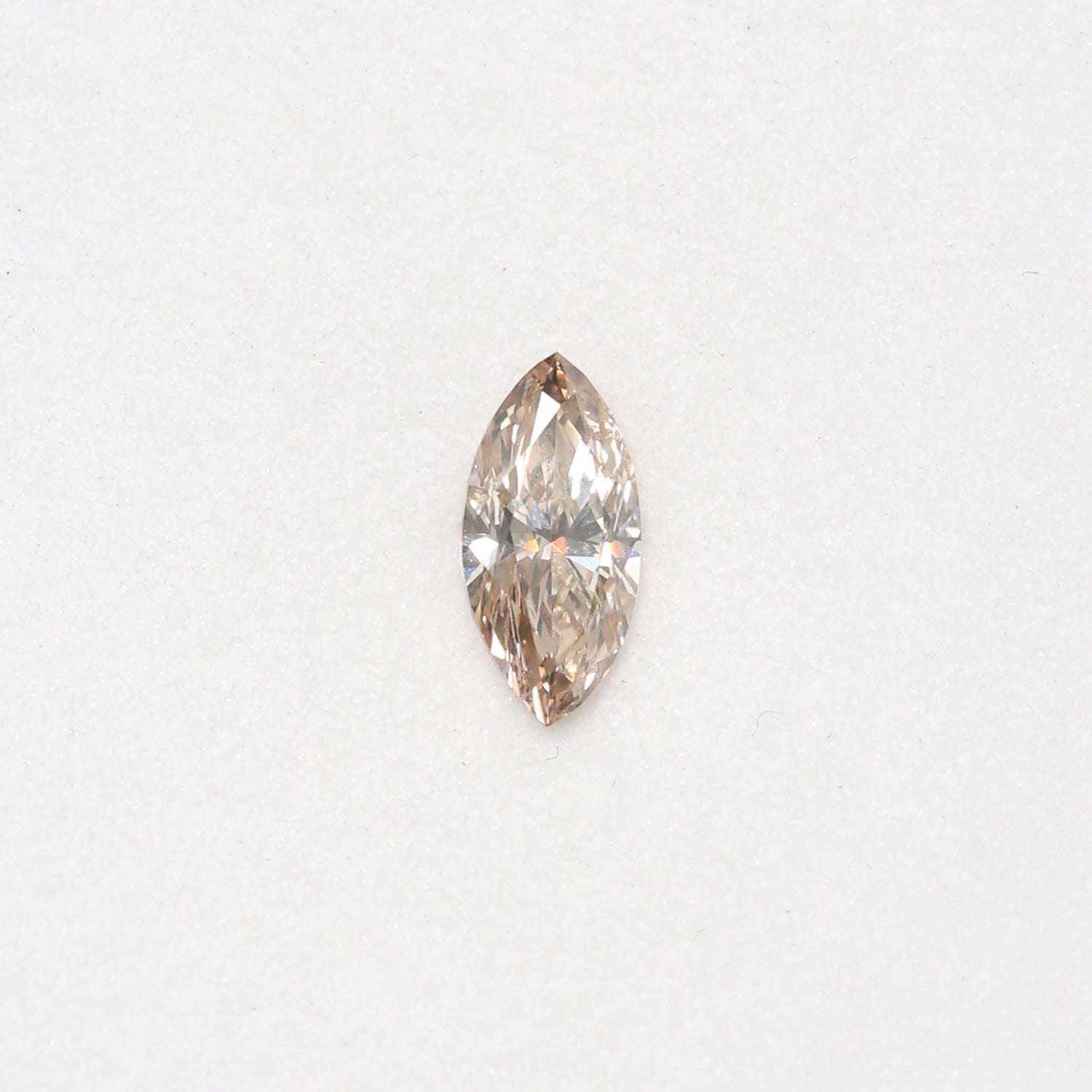 0.59ct 8.41x4.05mm MARQUISE BRILLIANT CUT CHAMPAGNE DIAMOND-1