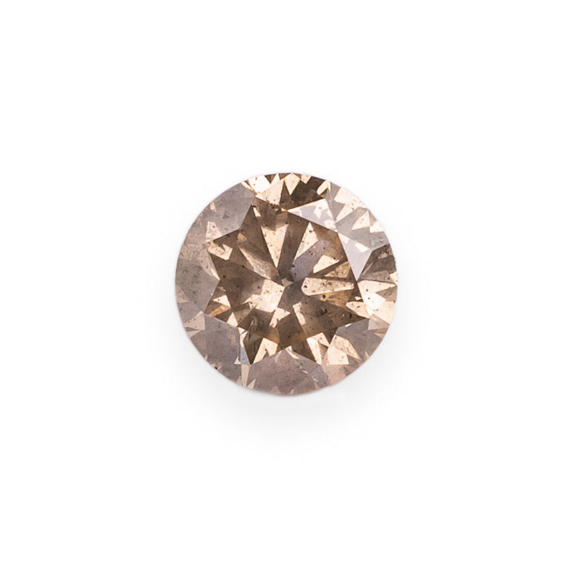 0.68ct 5.55mm BRILLIANT ROUND CUT CHAMPAGNE DIAMOND-1