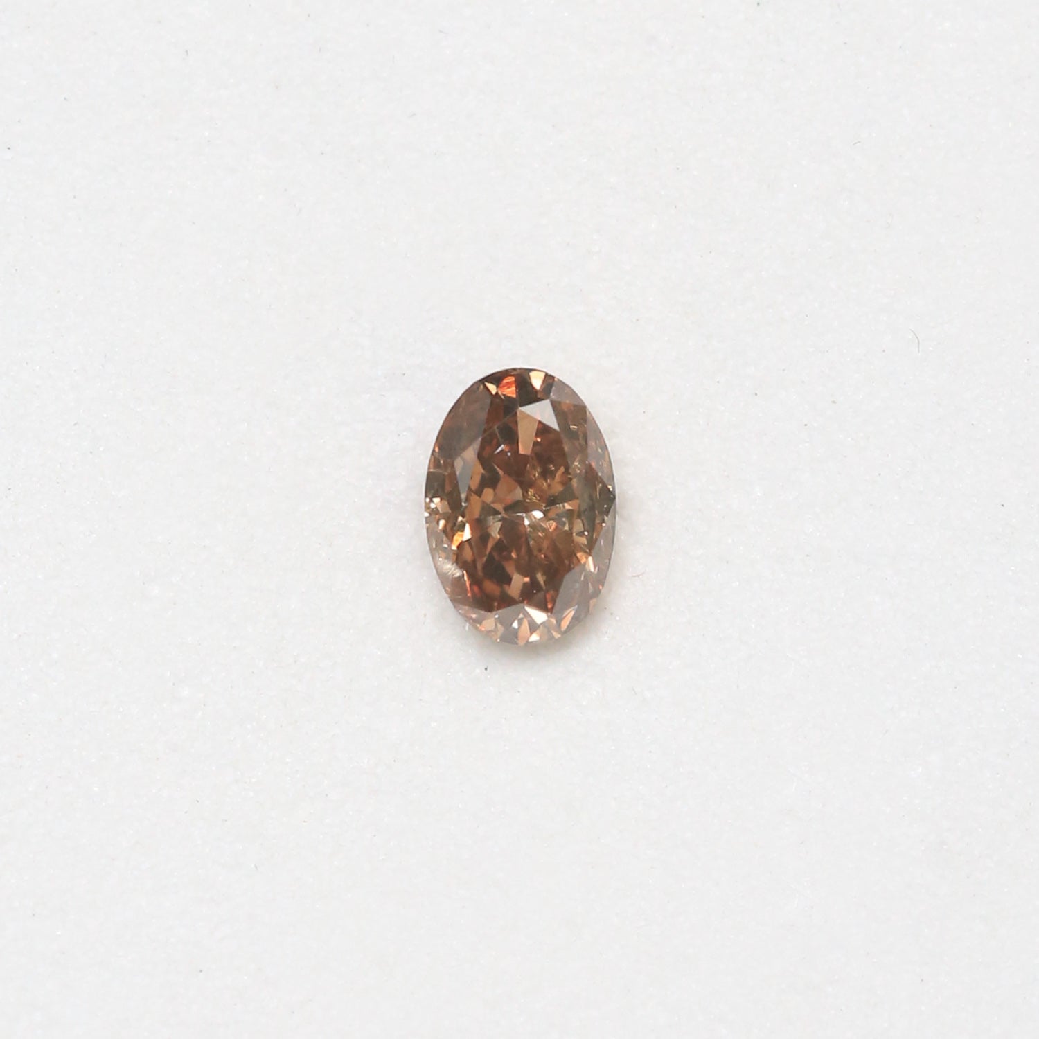 0.71ct 6.10x4.22mm Oval Brilliant Cut Champagne Diamond
