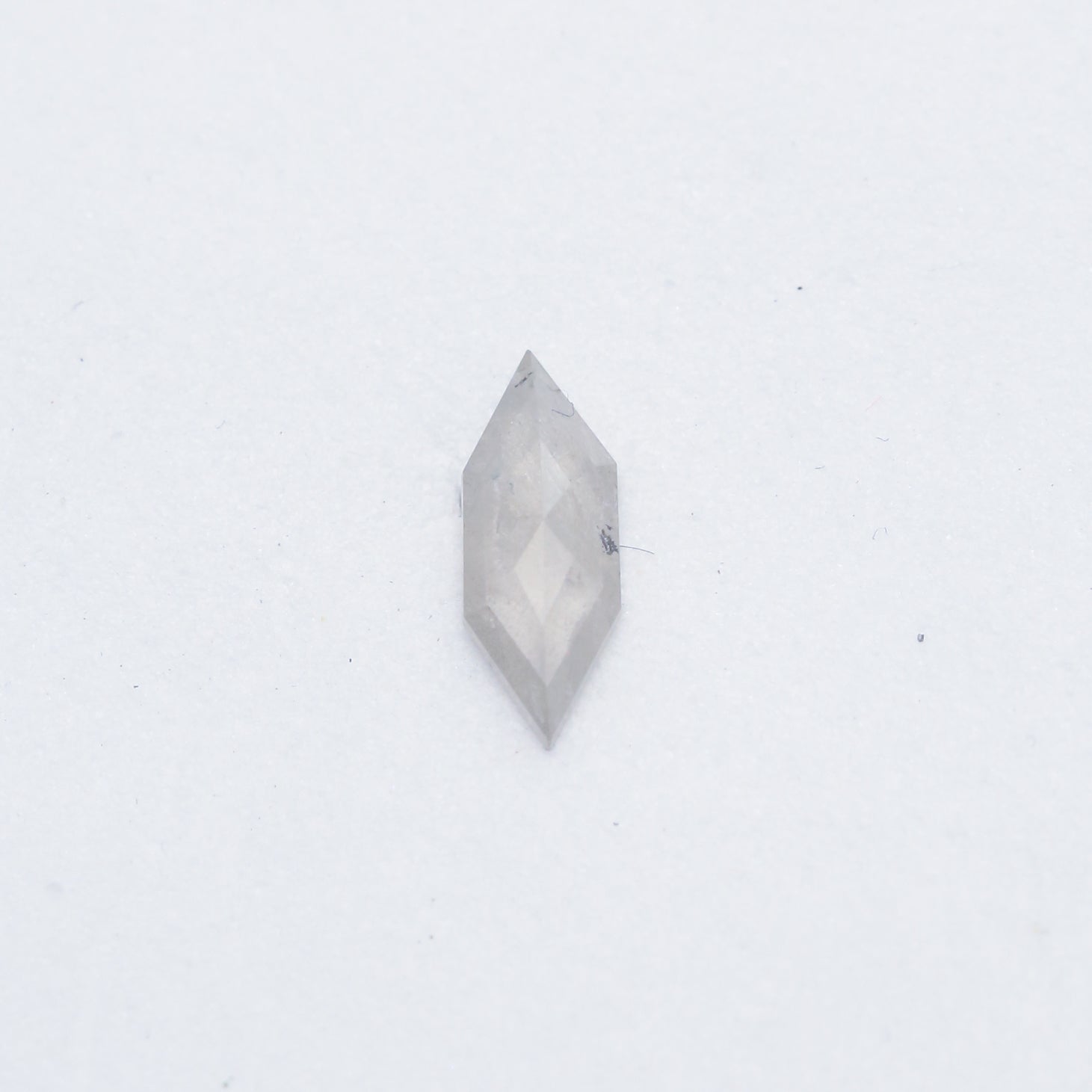 0.78ct 11.57x4.31mm HEXAGON ROSE CUT SALT & PEPPER DIAMOND-1