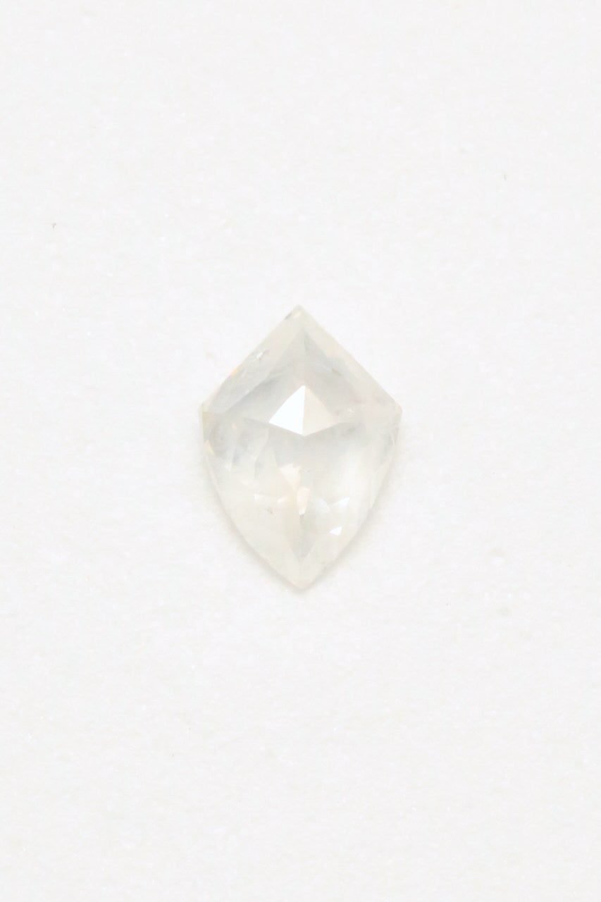 0.92ct 5.35 X 7.75x 3.26mm Double Cut Shield Salt & Pepper Diamond