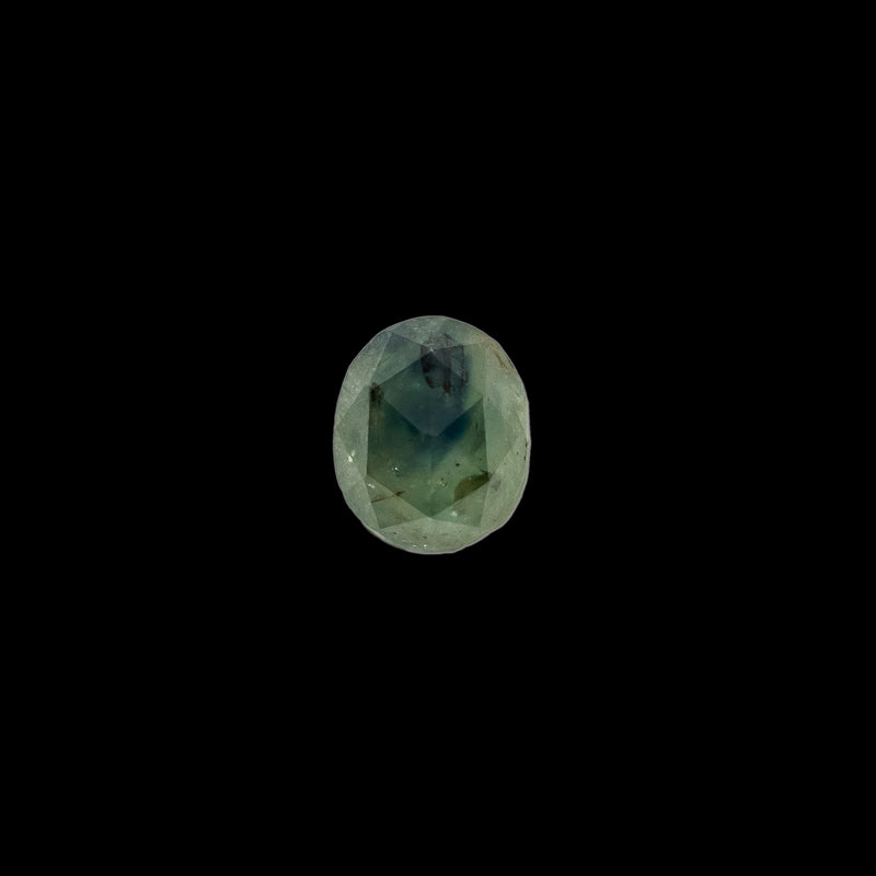 1.64ct 7.01x5.82x4.5mm OVAL ROSE CUT GREEN BLUE MADAGASCAR SAPPHIRE-2