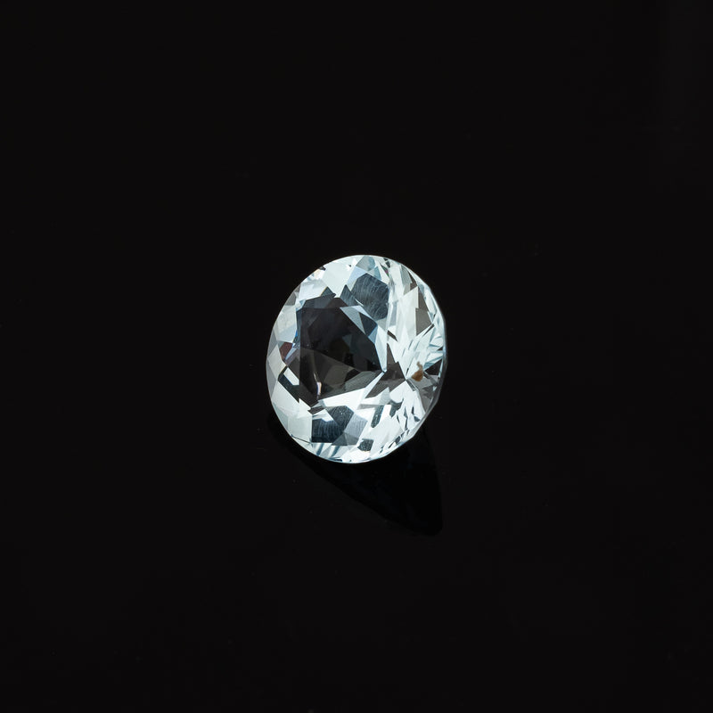 NEW - "REMI" - ROUND BRILLIANT CUT MOZAMBIQUE AQUAMARINE-5