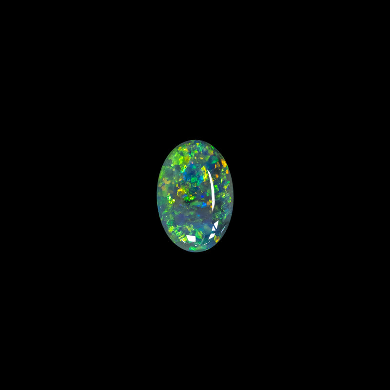 10.67 x 7.34mm OVAL AUSTRALIAN BLACK OPAL-2