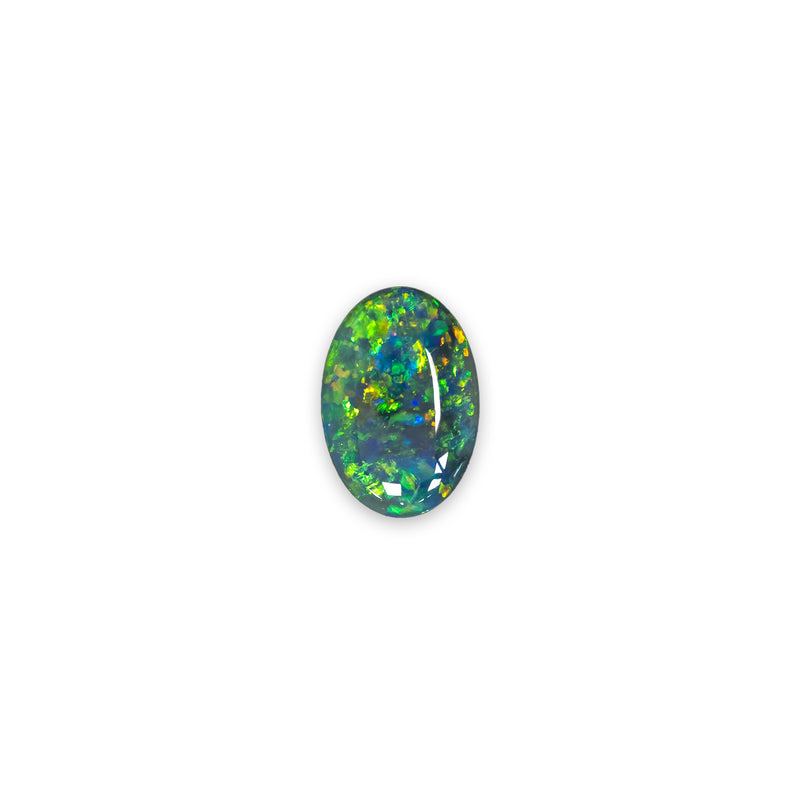 10.67 x 7.34mm OVAL AUSTRALIAN BLACK OPAL-1