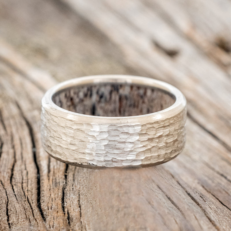 LINED WEDDING BAND WITH A CUSTOM FINISH-Staghead Designs