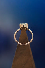 "ANDROMEDA" - SOLITAIRE ENGAGEMENT RING WITH DOUBLE CLAW PRONGS - MOUNTING ONLY- SELECT YOUR OWN STONE