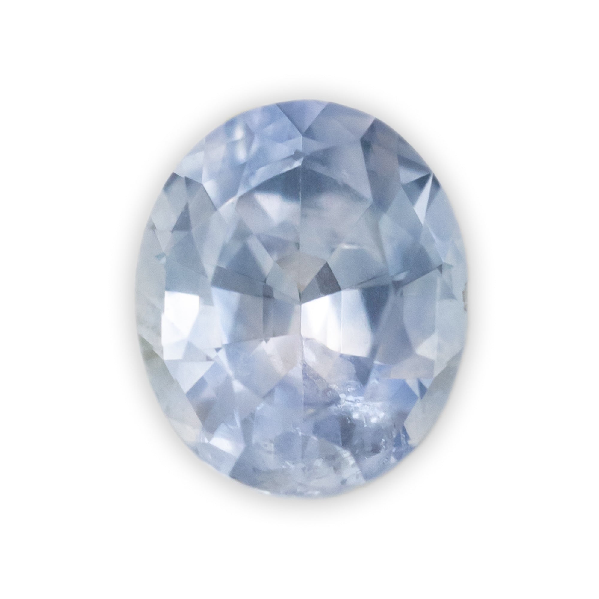 0.85ct 6x5x3.54mm OVAL BRILLIANT CUT NATURAL ICY BLUE MONTANA SAPPHIRE
