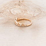 CROWN-INSPIRED DIAMOND RING - 14K ROSE GOLD - SIZE 7