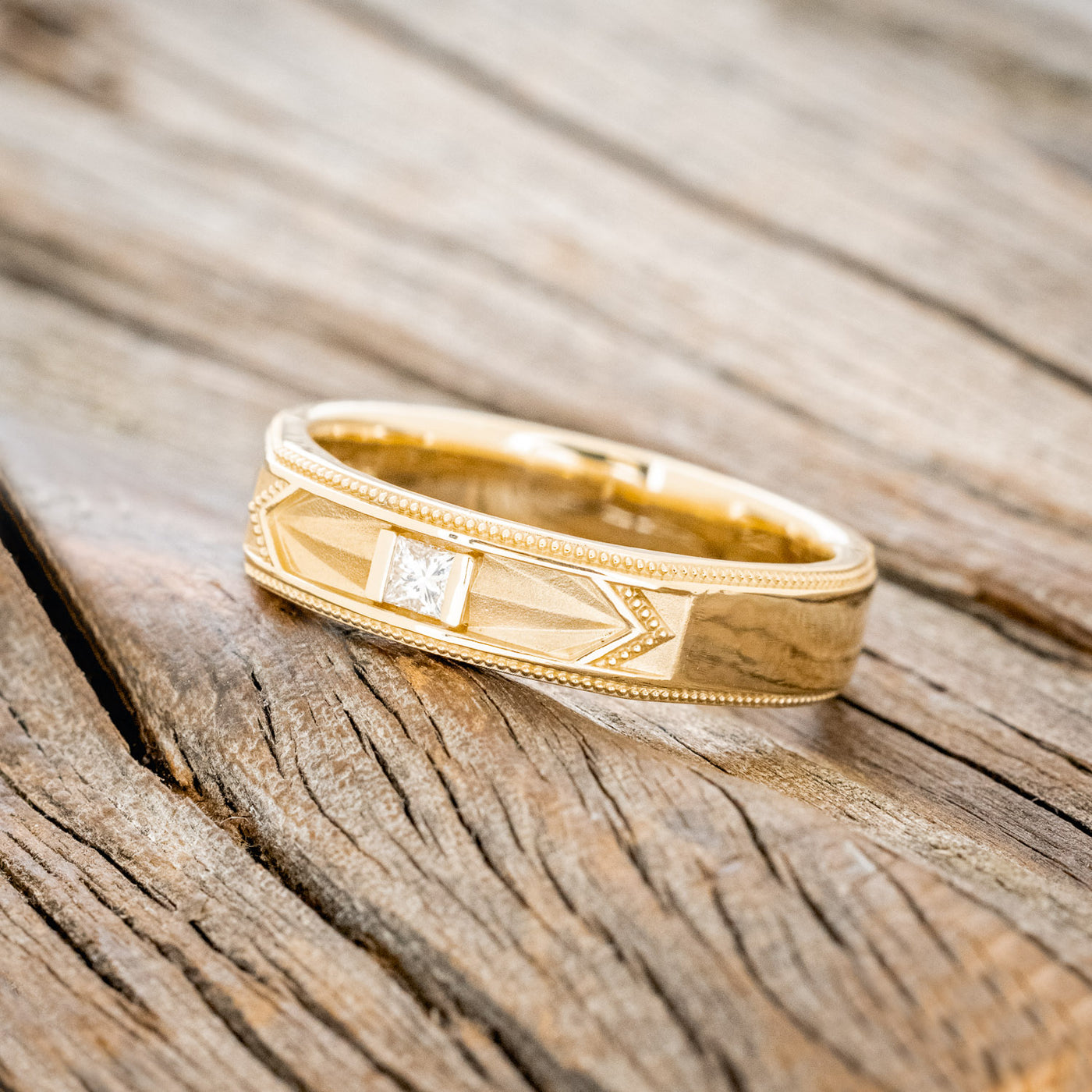 Yellow Gold Mens Michael Hill Mens Engagement Rings Band Vintage