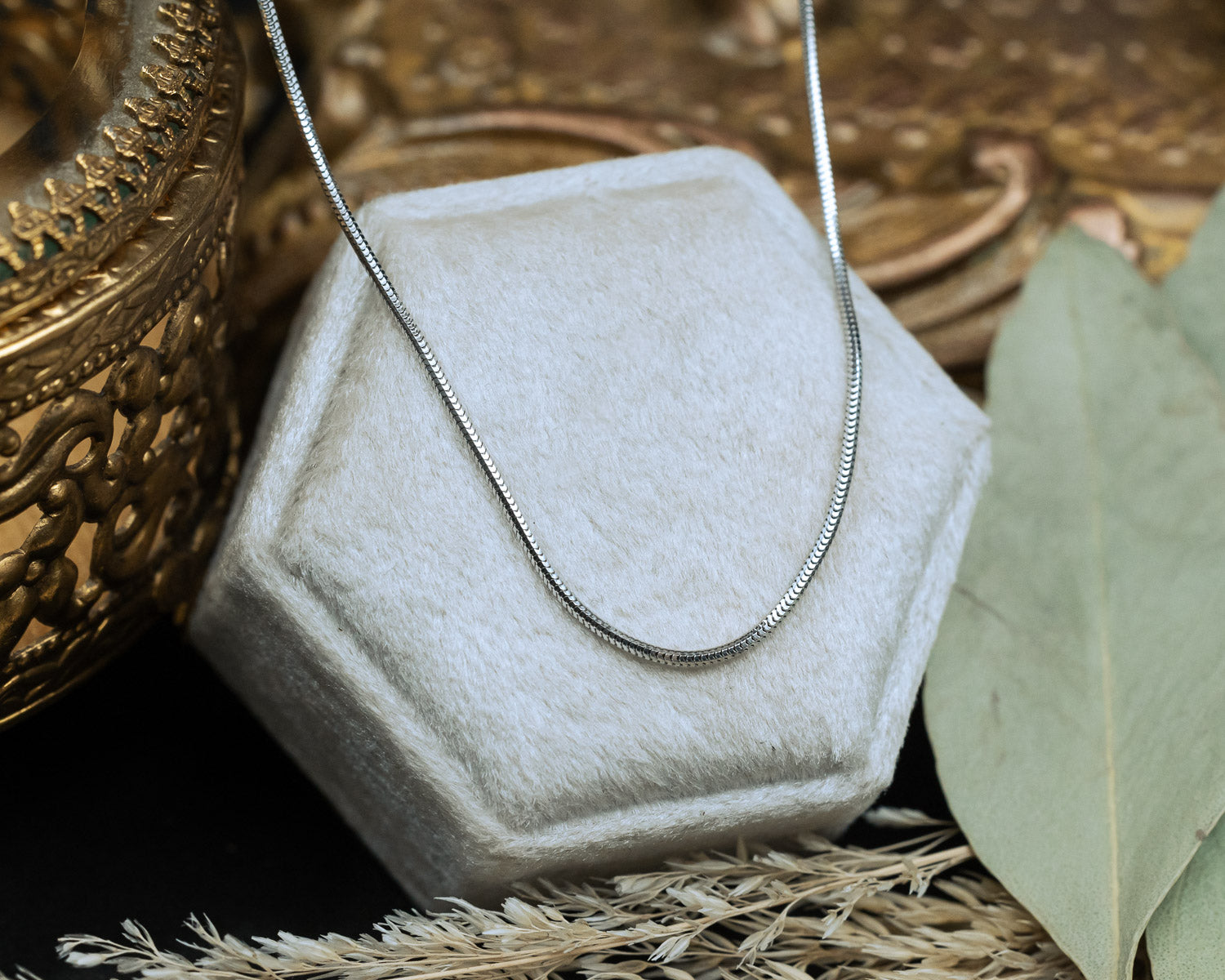 14K GOLD SNAKE CHAIN-Staghead Designs