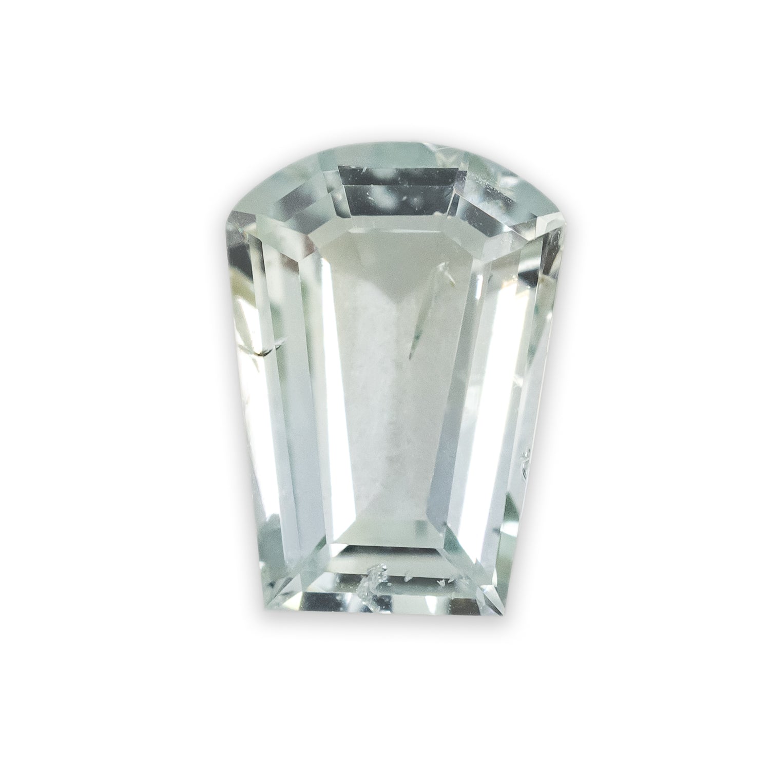 1.61ct 8.5x6mm GEOMETRIC SHIELD CUT NATURAL ICY TEAL SAPPHIRE-Staghead Designs