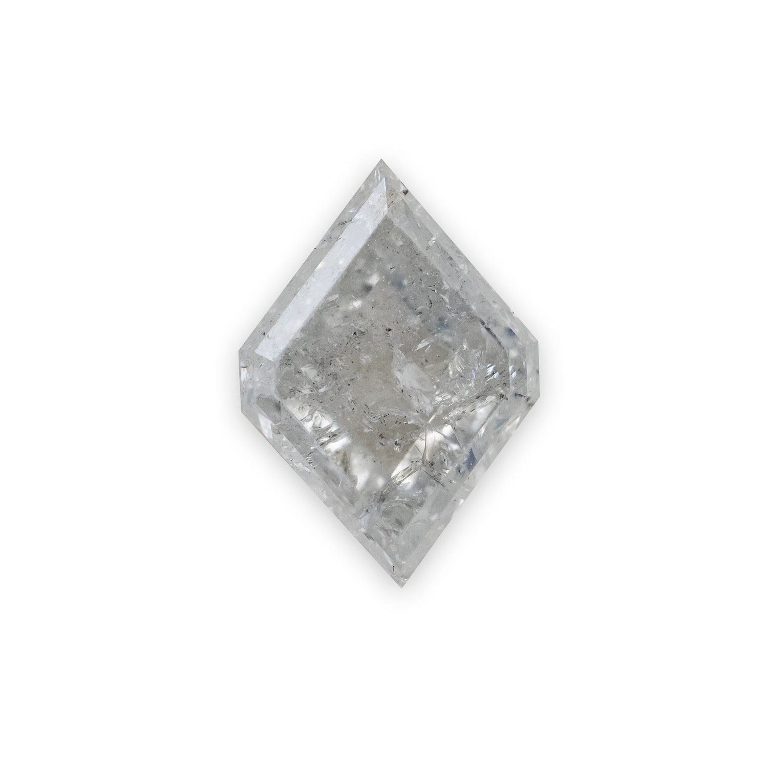1.82ct 10.21x7.14x3.60mm HEXAGON DOUBLE CUT SALT & PEPPER DIAMOND-Staghead Designs