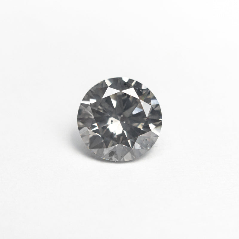 1.06ct 6.53x6.50x3.97mm SI2 Fancy Grey Round Brilliant 18462-01-Staghead Designs