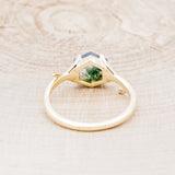 "ARTEMIS" - HEXAGON MOSS AGATE ENGAGEMENT RING - READY TO SHIP-Staghead Designs