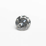 0.70ct 5.34x5.33x3.57mm Fancy Grey Round Brilliant 18968-18-Staghead Designs