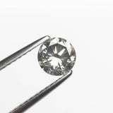 0.70ct 5.34x5.33x3.57mm Fancy Grey Round Brilliant 18968-18-Staghead Designs