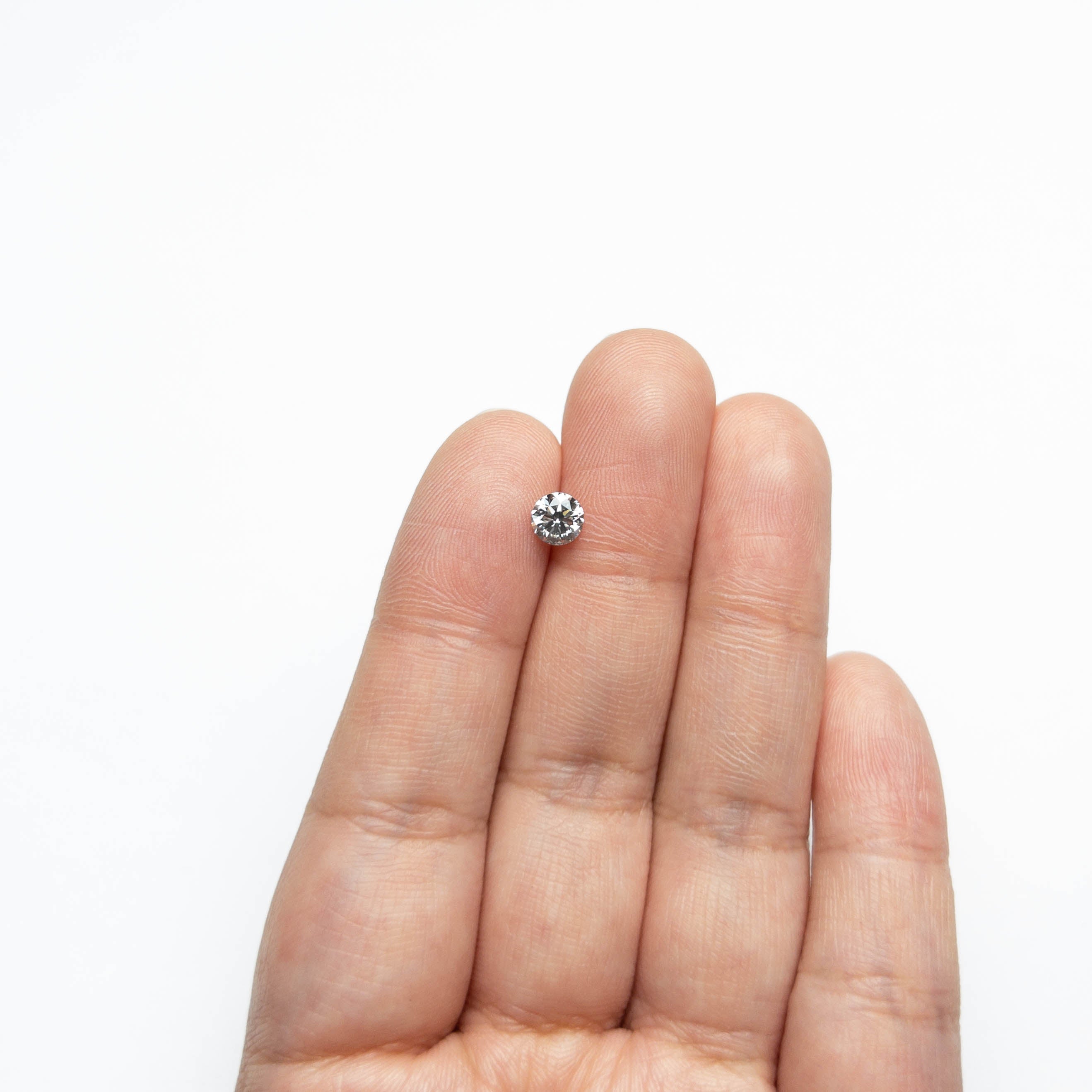 0.60ct 5.20x5.18x3.32mm Fancy Grey Round Brilliant 18968-21-Staghead Designs