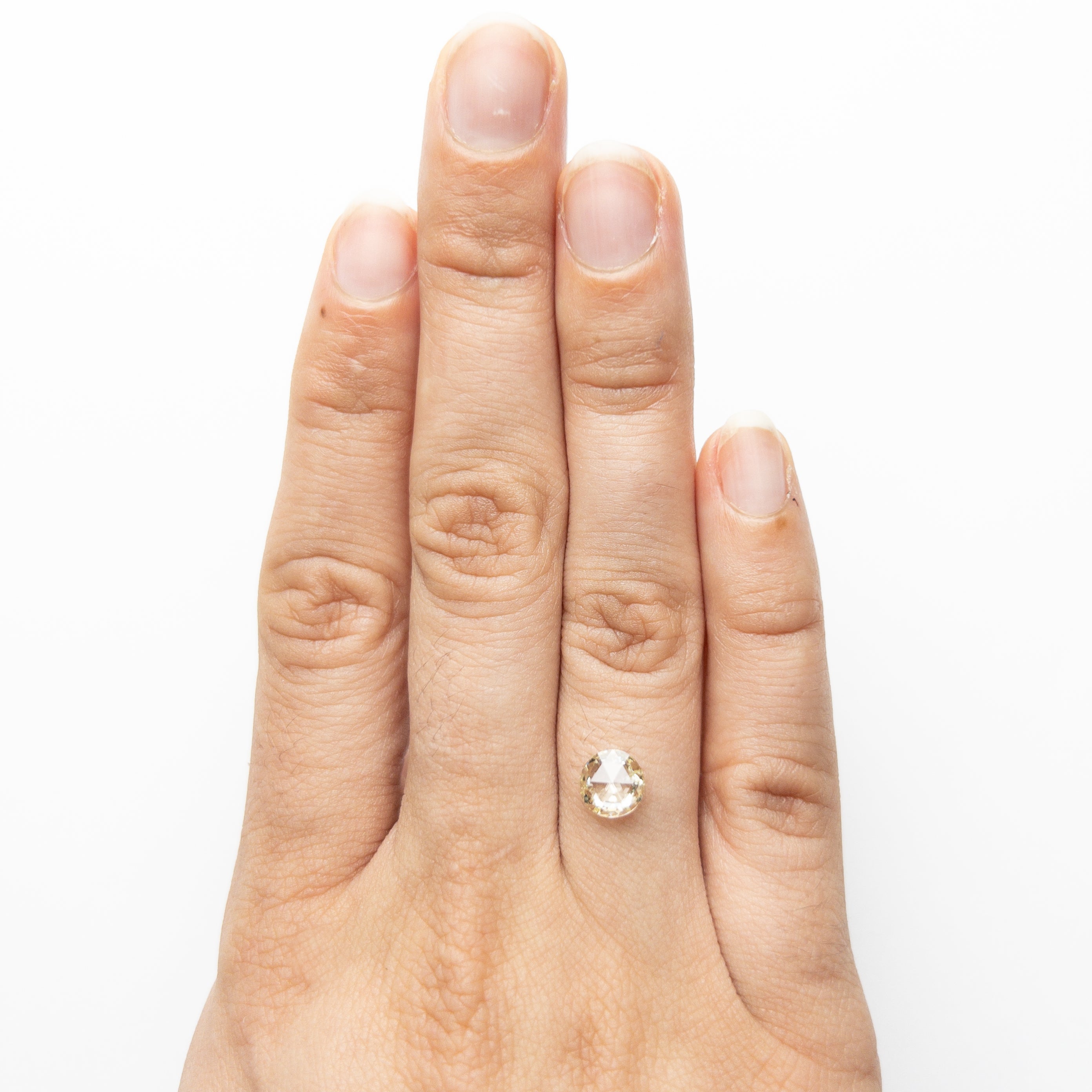 0.88ct 6.58x6.52x2.39mm I1 Q-R Round Double Cut 19017-08-Staghead Designs