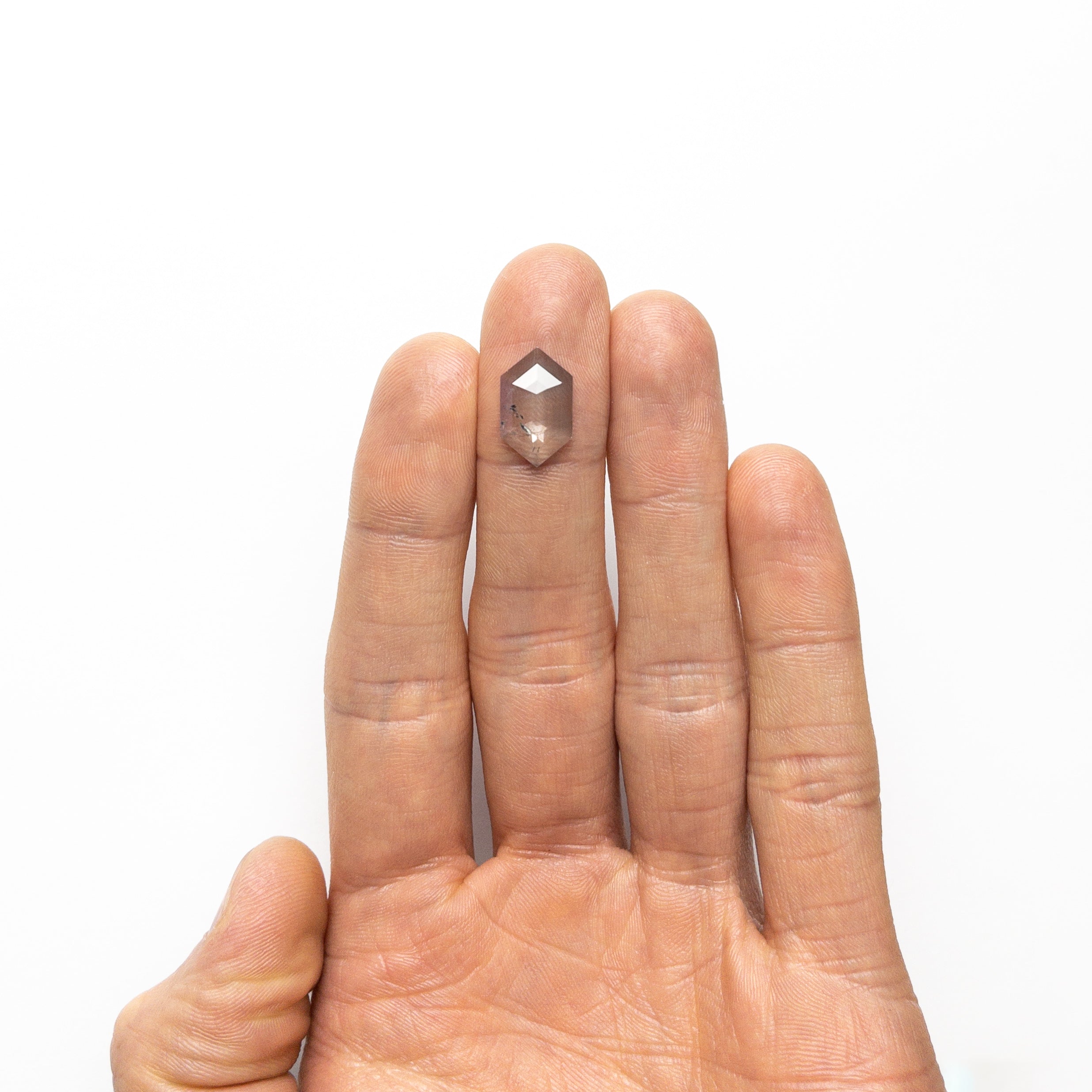 3.50ct 15.59x9.39x2.78mm Hexagon Rosecut 19069-24-Staghead Designs