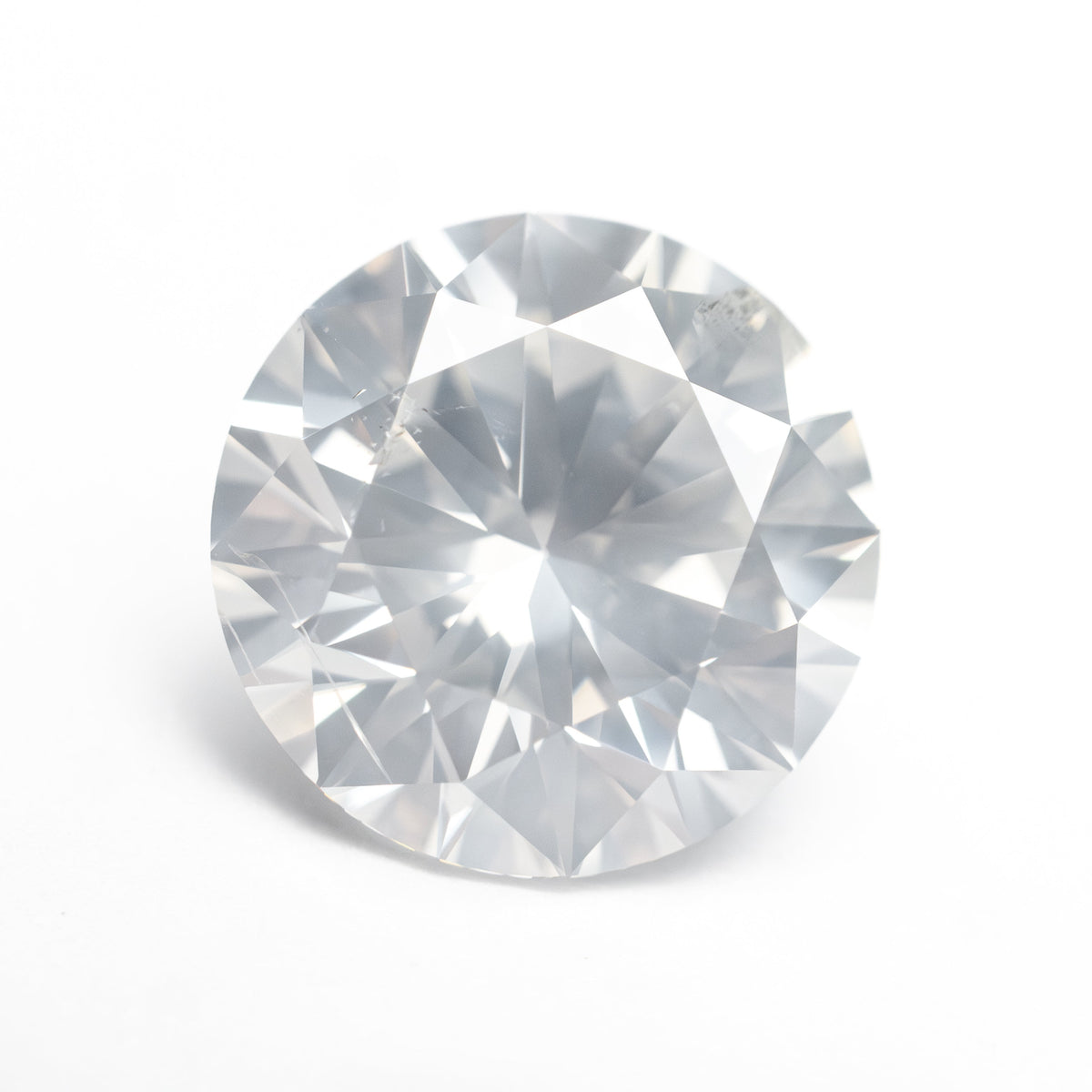 4.00ct 10.13x10.12x6.25mm GIA I2 Fancy White Round Brilliant 19263-01-Staghead Designs