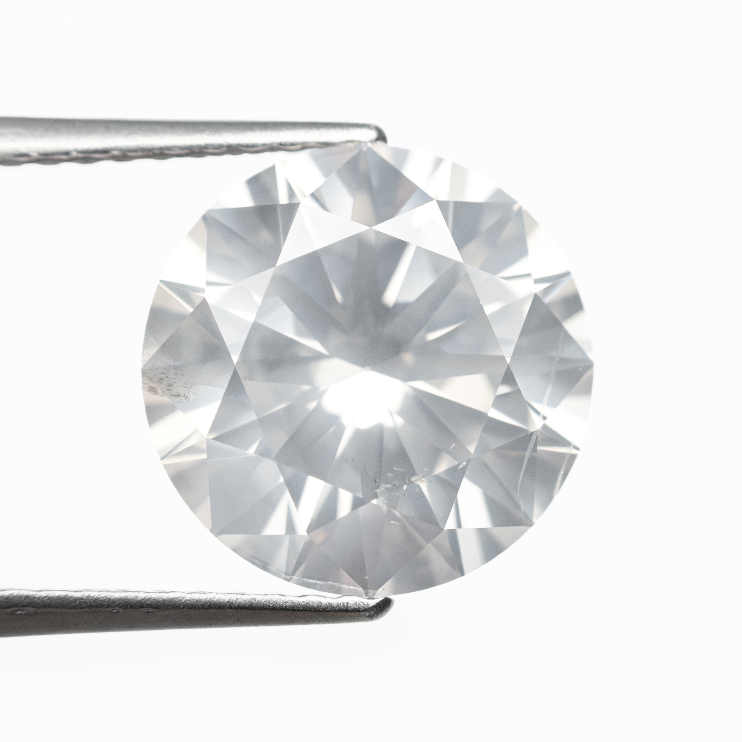 4.00ct 10.13x10.12x6.25mm GIA I2 Fancy White Round Brilliant 19263-01-Staghead Designs
