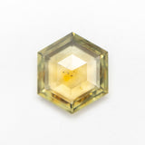 2.70ct 10.80x9.35x3.07mm Hexagon Rosecut Sapphire 19372-01 - 1