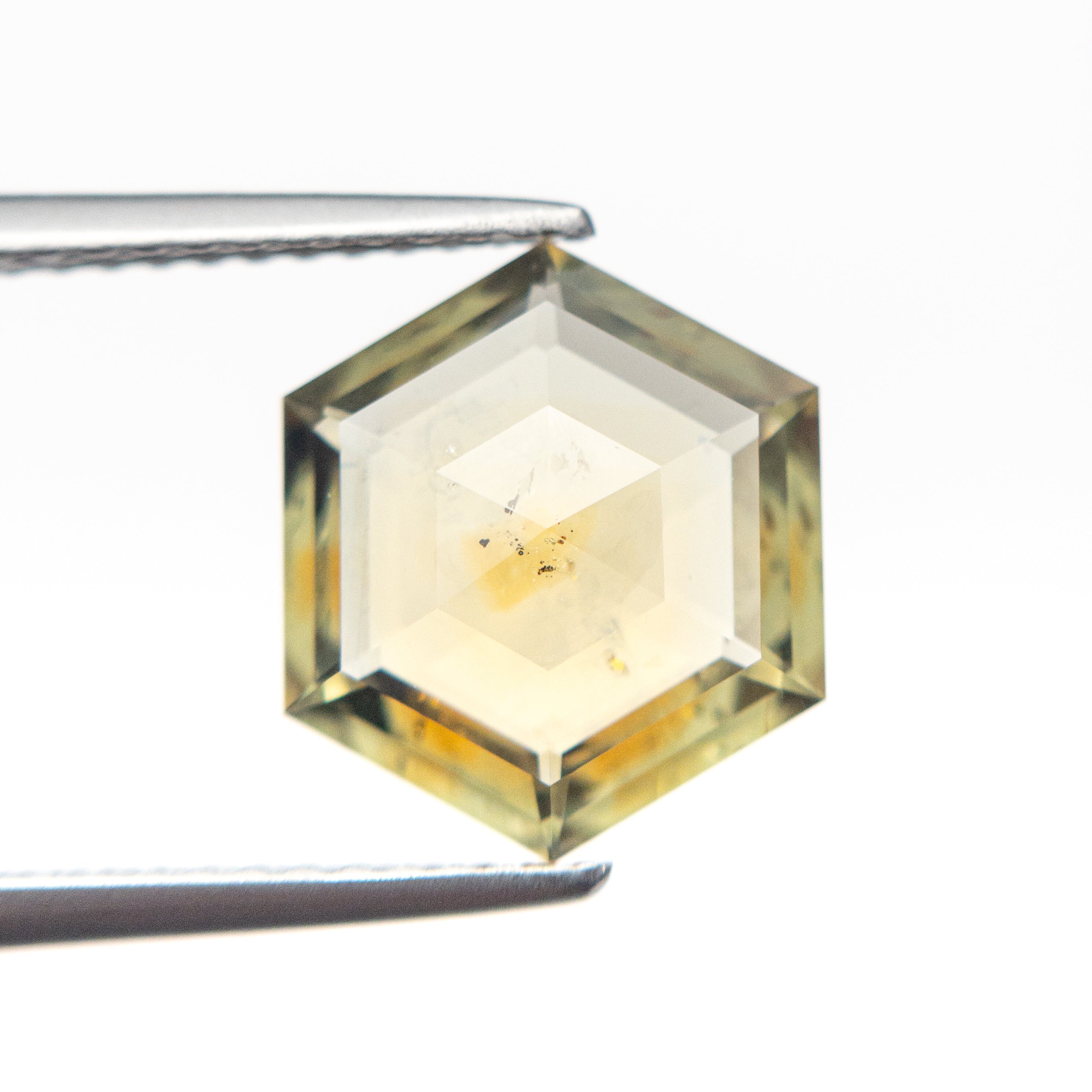 2.70ct 10.80x9.35x3.07mm Hexagon Rosecut Sapphire 19372-01-Staghead Designs