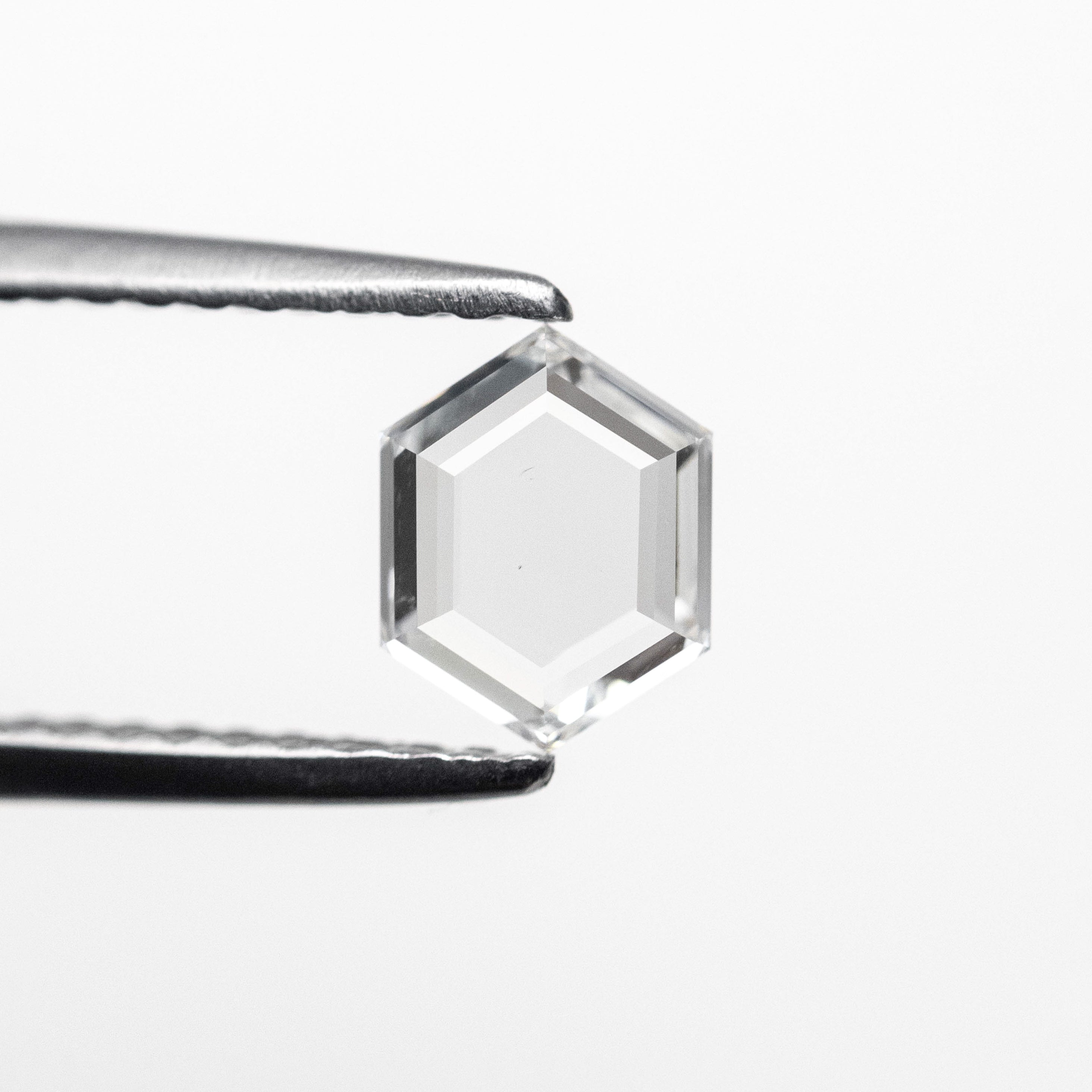 0.51ct 6.22x4.80x1.67mm SI1 F Hexagon Portrait Cut 19438-32-Staghead Designs