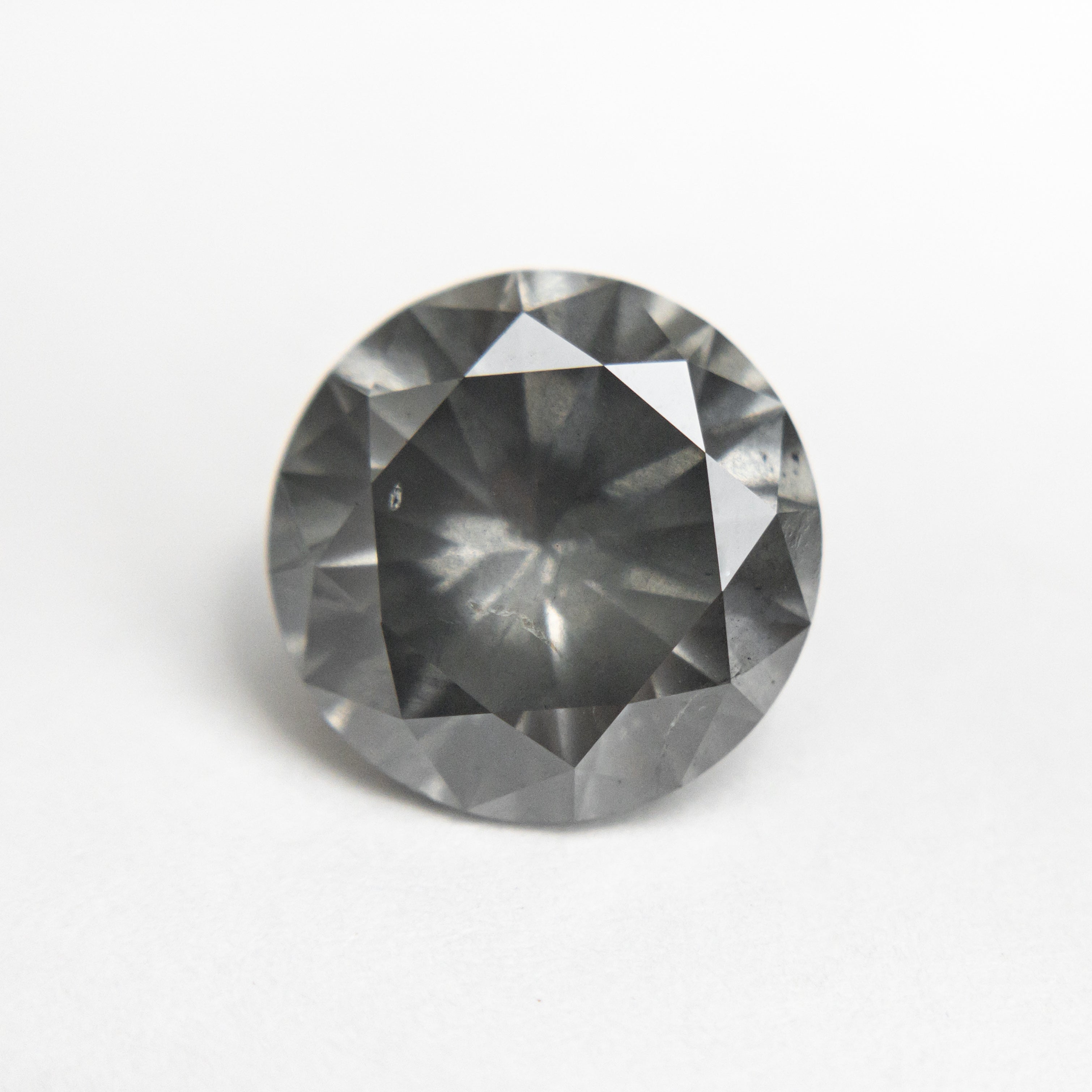 3.05ct 9.27x9.26x5.69mm Fancy Grey Round Brilliant 19552-01-Staghead Designs