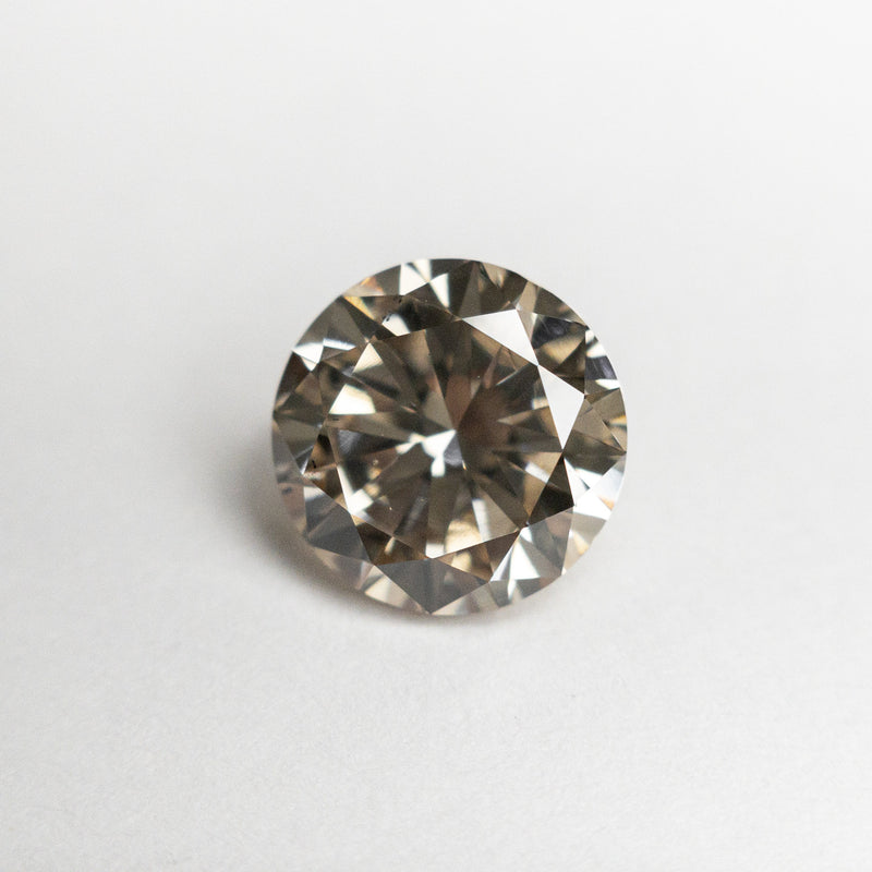 1.72ct 7.53x7.53x4.62mm SI1 Champagne Round Brilliant 19563-01