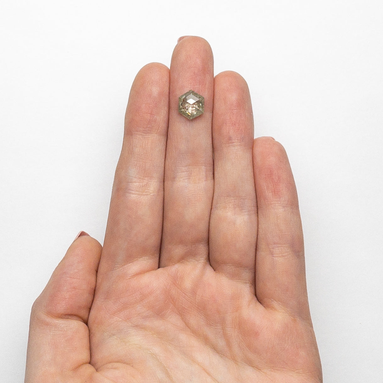 2.49ct 9.39x7.93x3.92mm Hexagon Rosecut 19606-21-Staghead Designs