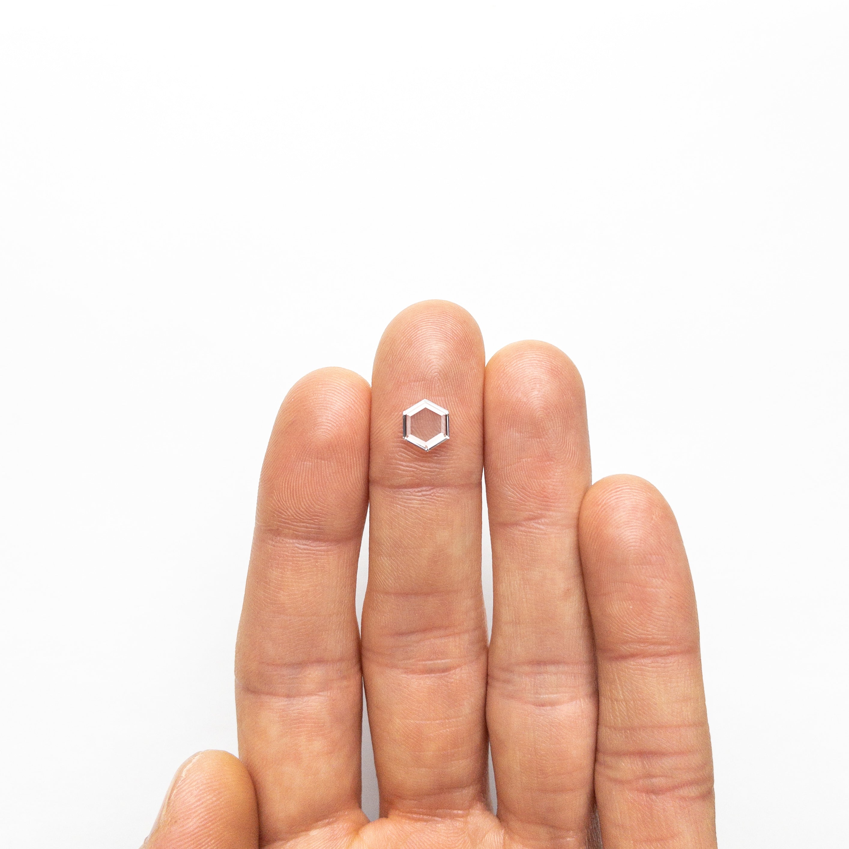 1.01ct 7.95x6.92x1.69mm VS2 G Hexagon Portrait Cut 19854-35-Staghead Designs