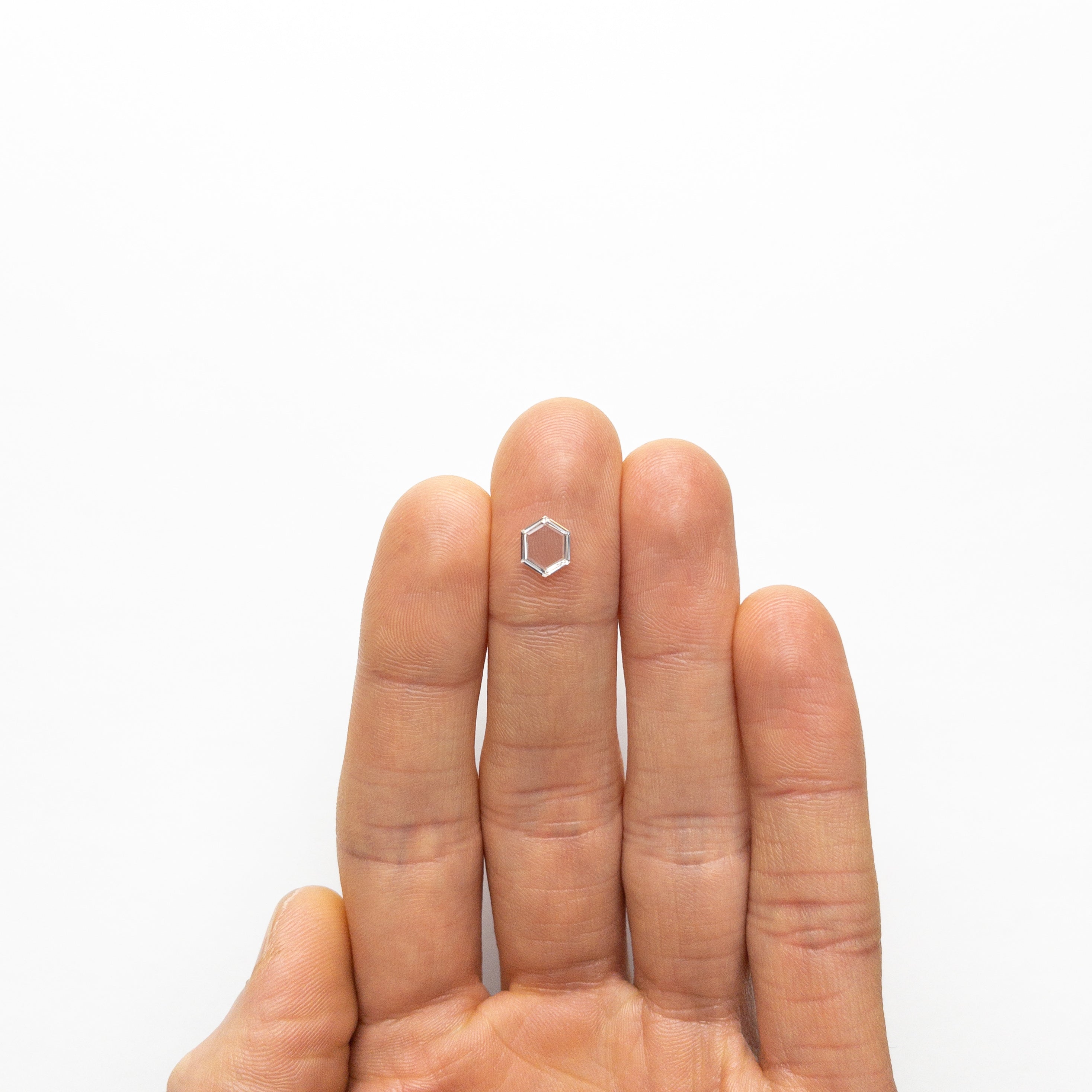 0.69ct 7.78x6.21x1.33mm VS2 G Hexagon Portrait Cut 19854-42-Staghead Designs