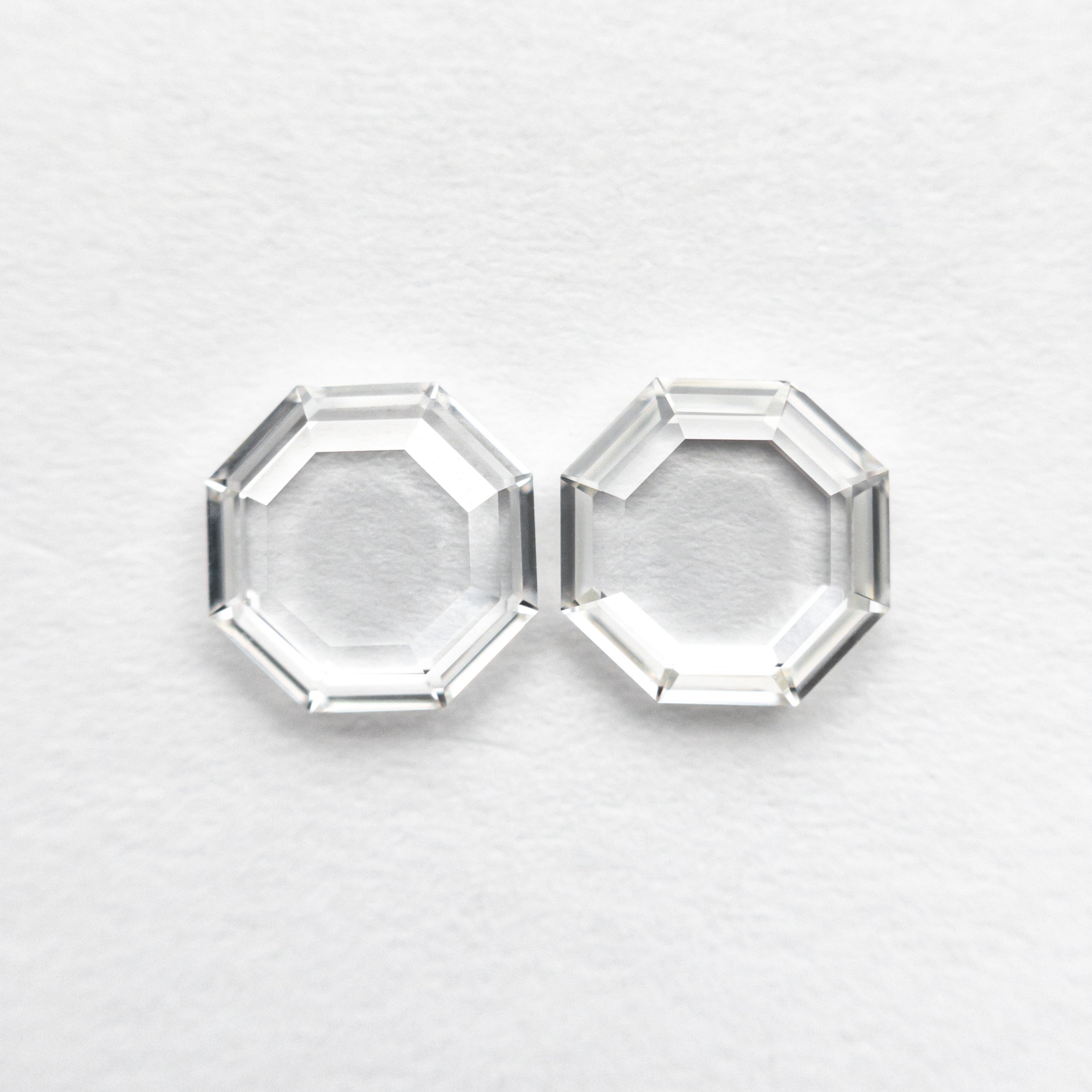 0.98cttw 2pc 5.46x5.46x1.38mm 5.49x5.44x1.46mm VVS G-I Octagon Portrait Cut Matching Pair 19854-51-Staghead Designs