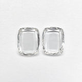 0.98cttw 2pc 6.06x4.85x1.21mm 6.00x4.81x1.36mm VS E-F Cushion Portrait Cut Matching Pair 19854-52