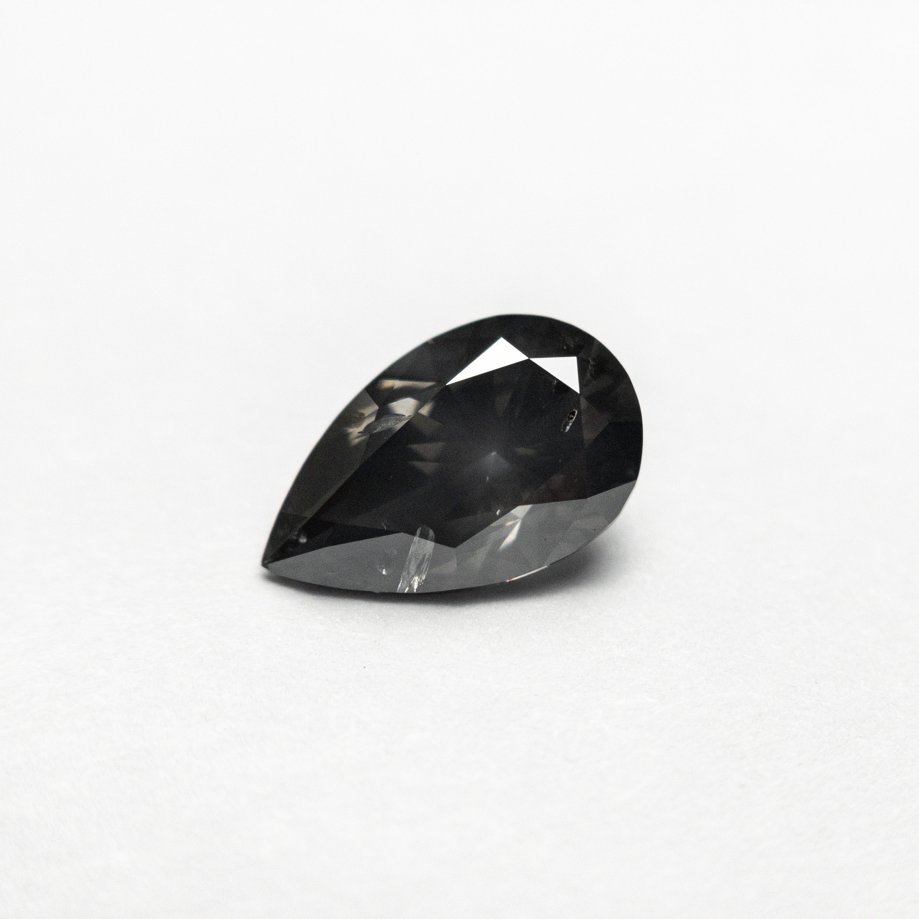 1.03ct 8.71x5.43x3.57mm Fancy Dark Grey Pear Brilliant 19913-16-Staghead Designs