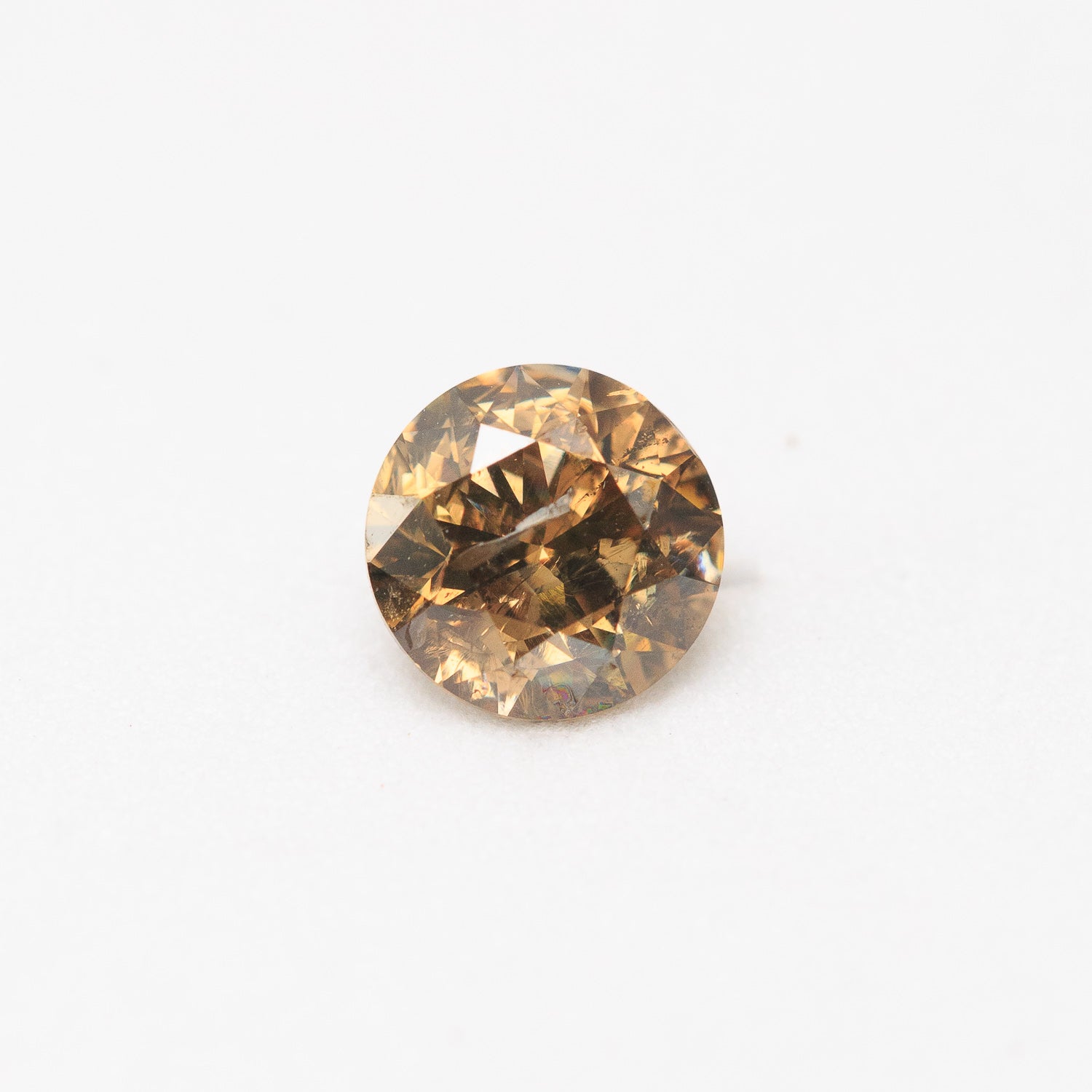 1.01ct 6.24mm ROUND BRILLIANT CUT CHAMPAGNE DIAMOND-1